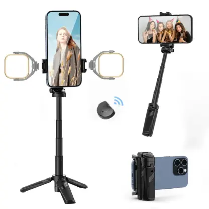 Techy Extendable Grip Phone Tripod with Remote